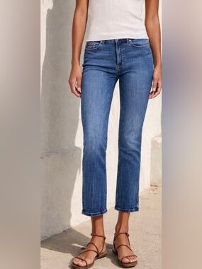 DL1961 Women's Straight-Leg Jeans in Deep Blue Wash
